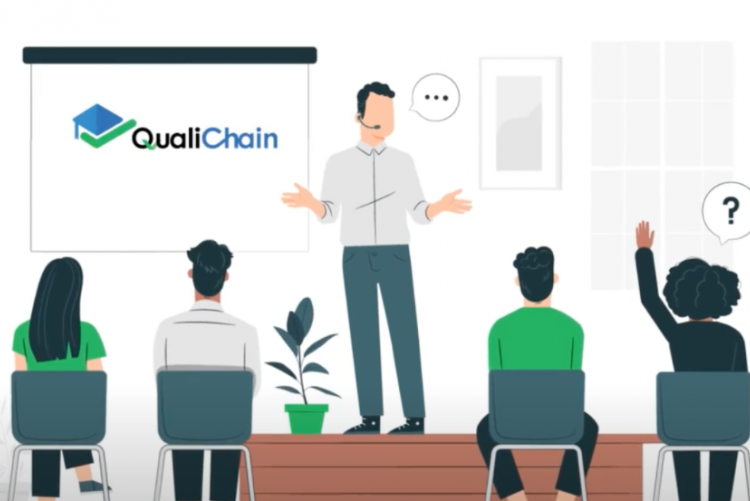 The QualiChain project: objectives & 4 keys areas.