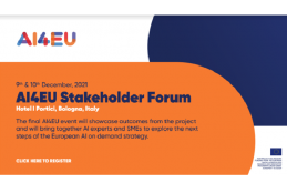 AI4EU Stakeholder Forum, 9-10 December 2021, Bologna, Italy